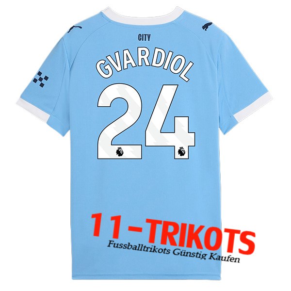 Manchester City (GVARDIOL #24) 2025/2026 Heimtrikot