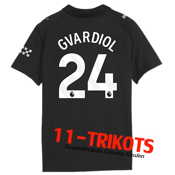 Manchester City (GVARDIOL #24) 2025/2026 Auswärtstrikot