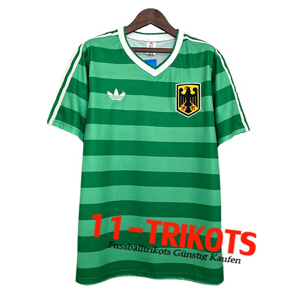 Deutschland Fussball Trikots Retro Grün 1984