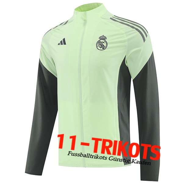 Real Madrid Windjacke Grün/Grau 2025/2026