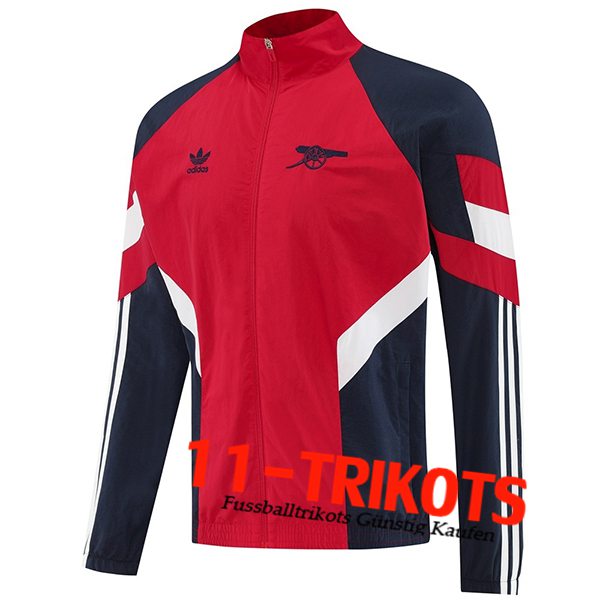 Arsenal Windjacke Rot/Schwarz/Weiß 2025/2026