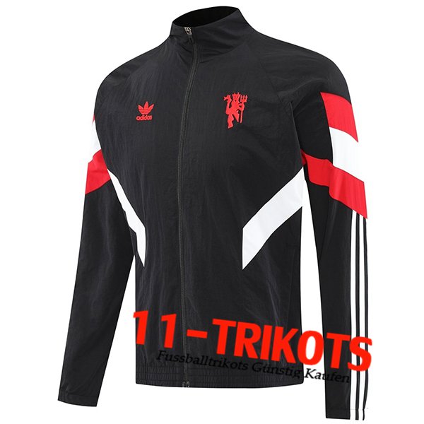 Manchester United Windjacke Schwarz/Rot/Weiß 2025/2026