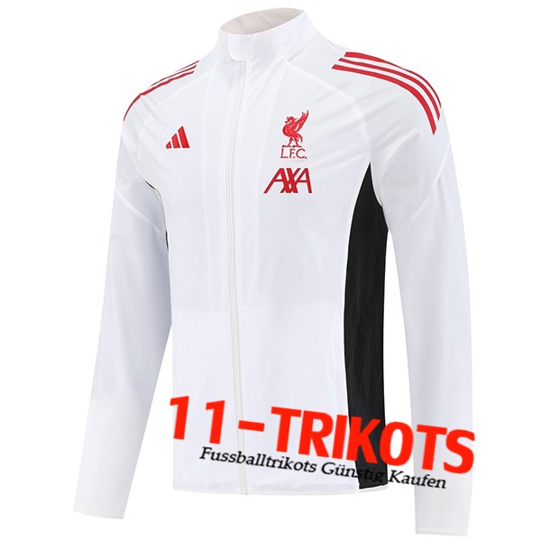 FC Liverpool Windjacke Weiß/Schwarz/Rot 2025/2026 -02