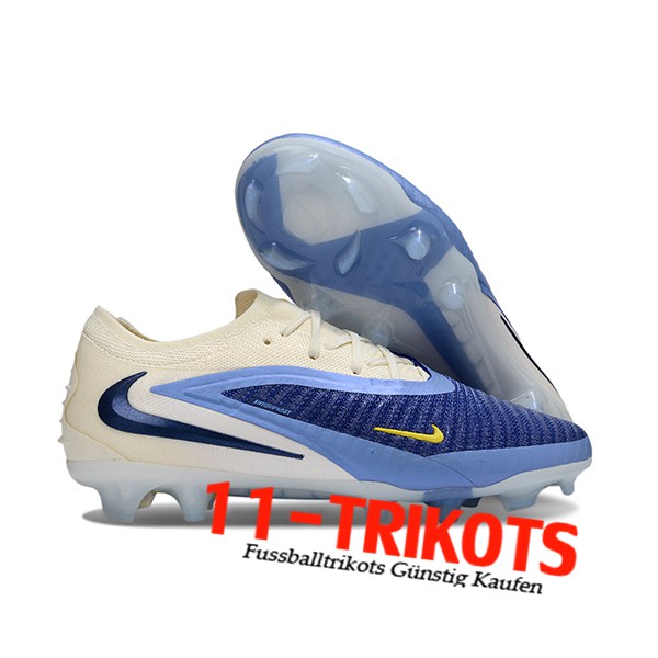 Nike Fussballschuhe Phantom GX III Elite FG Beige/Blau