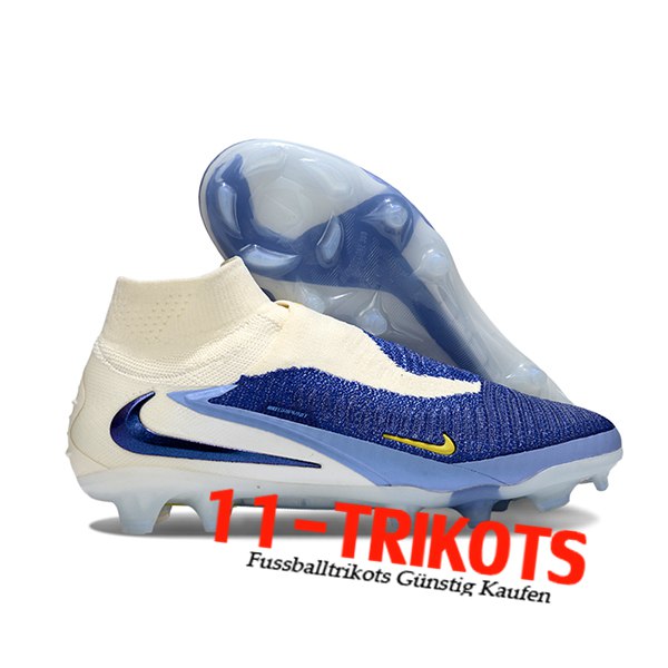 Nike Fussballschuhe Phantom GX III Elite FG Beige/Blau -02