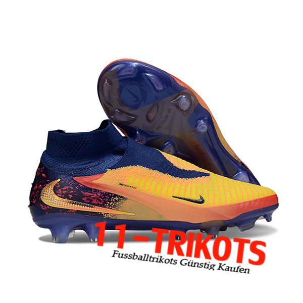 Nike Fussballschuhe Phantom GX III Elite FG Gelb/Schwarz/Blau -02