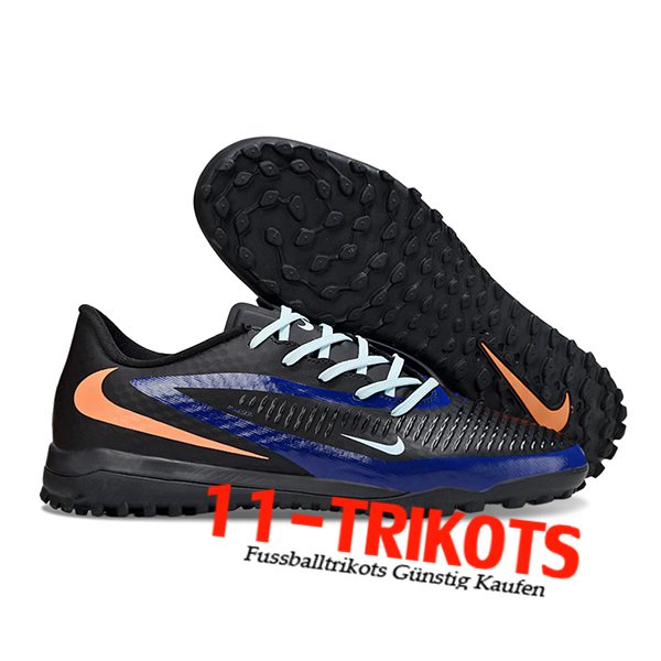 Nike Fussballschuhe Phantom 6 Low Academy "Erling Haaland" Schwarz/Blau/Orange