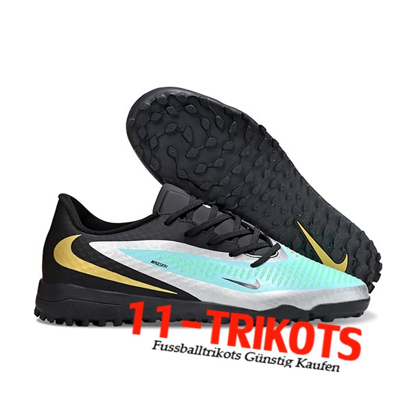 Nike Fussballschuhe Phantom 6 Low Academy "Erling Haaland" Schwarz/Grün/Gelb
