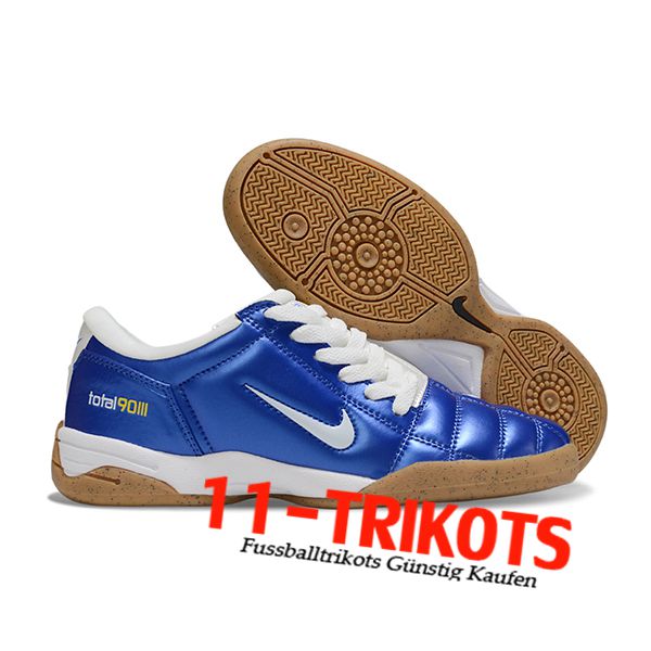 Nike Fussballschuhe T90 IC Blau/Weiß -02