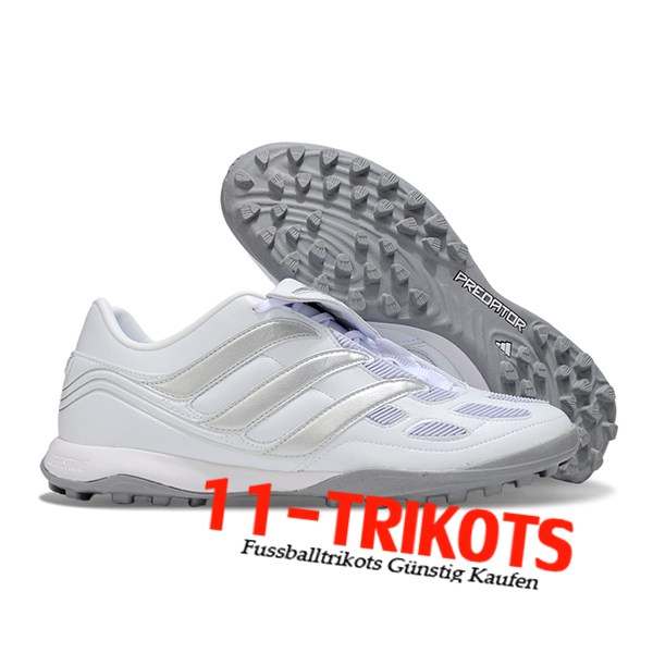 Adidas Fussballschuhe PREDATOR LEAGUE FT TURF Weiß/Grau