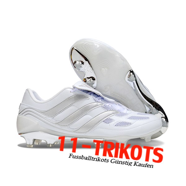 Adidas Fussballschuhe Predator Precision Elite Made in Germany FG Weiß/Grau