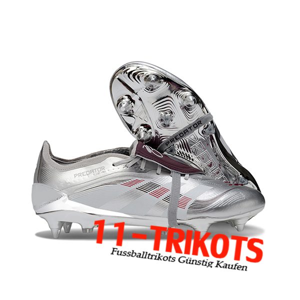 Adidas Fussballschuhe 25 Predator Elite Tongue SG Grau