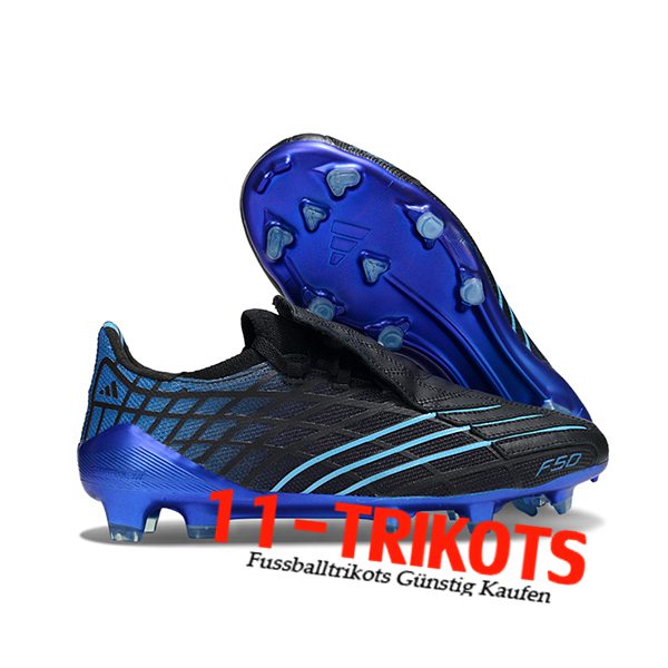 Adidas Fussballschuhe F50 Elite FG Schwarz/Blau