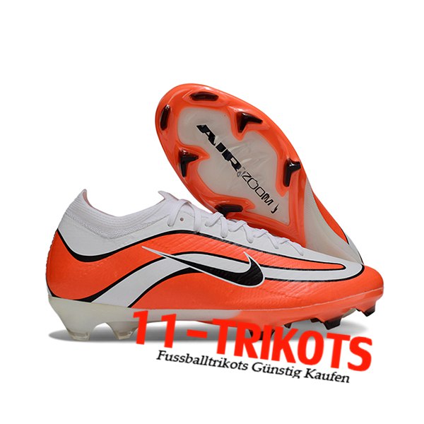 Nike Fussballschuhe AIR Zoom Mercurial Vapor 16 Elite XXV FG Weiß/Orange/Schwarz -02
