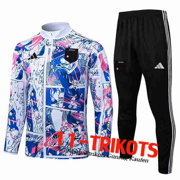 Japan Trainingsanzug Weiß/Blau/Rosa 2025/2026