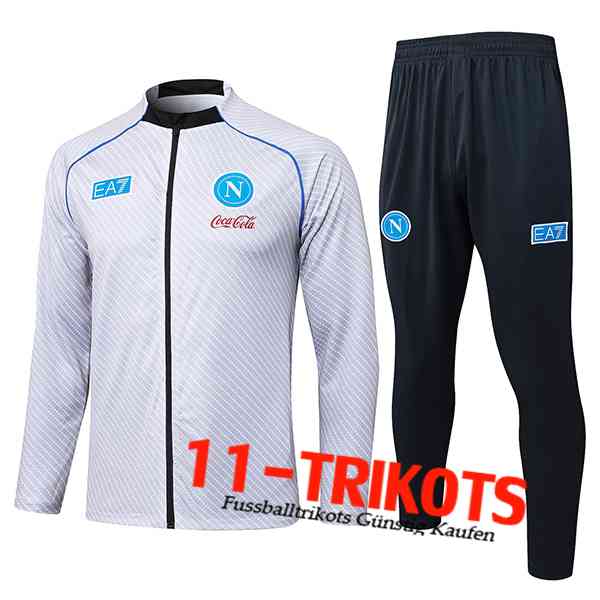 SSC Neapel Trainingsanzug jacke Hellgrau 2025/2026