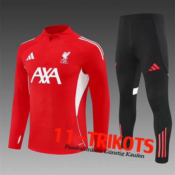 FC Liverpool Trainingsanzug Kinder Rot/Weiß 2025/2026