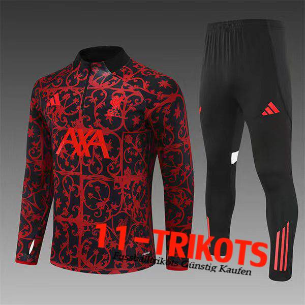 FC Liverpool Trainingsanzug Kinder Rot/Schwarz 2025/2026