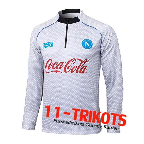 SSC Neapel Training Sweatshirt Hellgrau 2025/2026