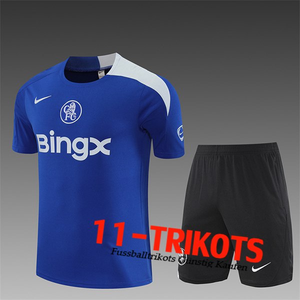 FC Chelsea Trainingstrikot Kinder Blau/Weiß 2025/2026
