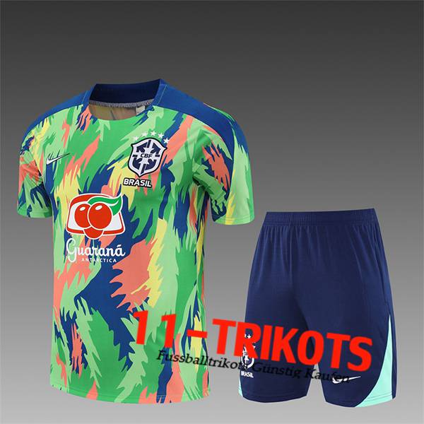 Brasilien Trainingstrikot Kinder Grün/Blau/Gelb 2025/2026