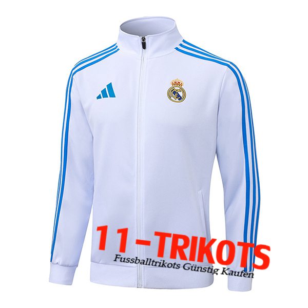 Real Madrid Trainingsjacke Weiß/Blau 2025/2026