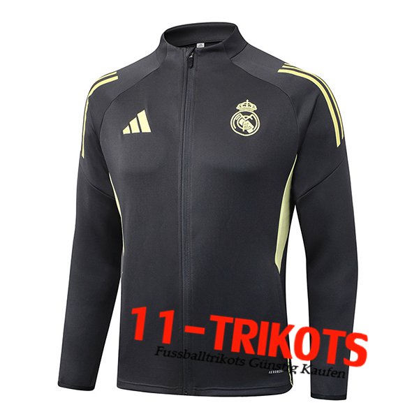 Real Madrid Trainingsjacke Dunkelgrau 2025/2026