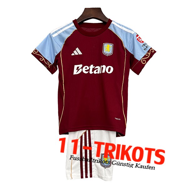 Neues Aston Villa Kinder Heimtrikot 2025/2026