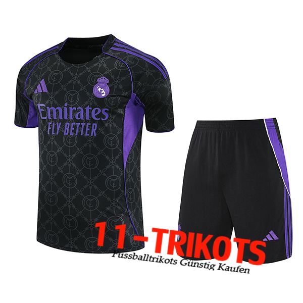 Real Madrid Trainingstrikot Schwarz/lila 2025/2026