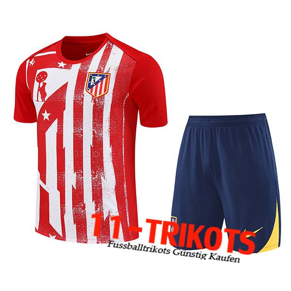 Atletico Madrid Trainingstrikot Rot/Weiß 2025/2026
