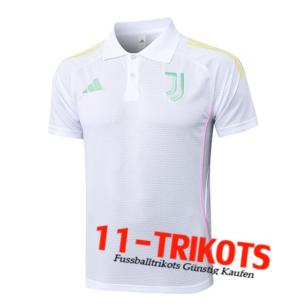 Juventus Poloshirt Weiß/Gelb 2025/2026