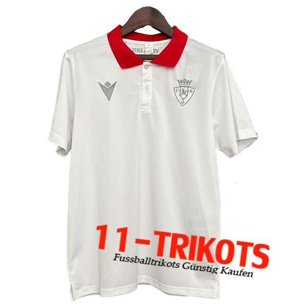 Atletico Osasuna Poloshirt Weiß/Rot 2025/2026
