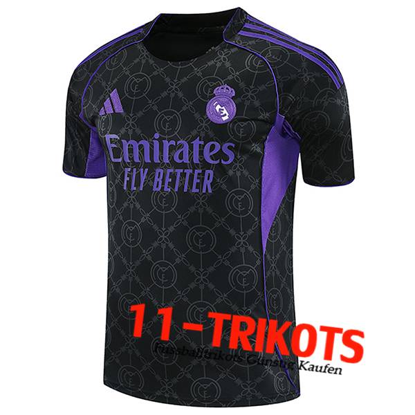 Real Madrid Trainingstrikot Schwarz/lila 2025/2026