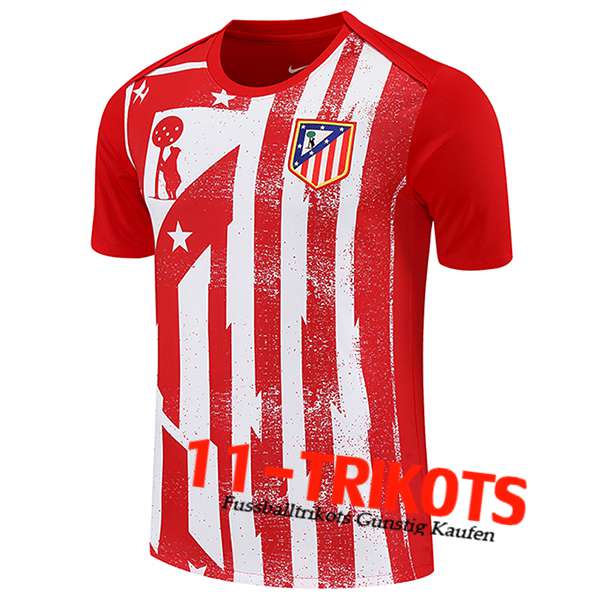 Atletico Madrid Trainingstrikot Rot/Weiß 2025/2026 -02