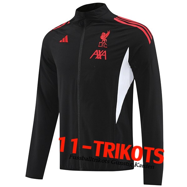 FC Liverpool Windjacke Schwarz/Weiß/Rot 2025/2026