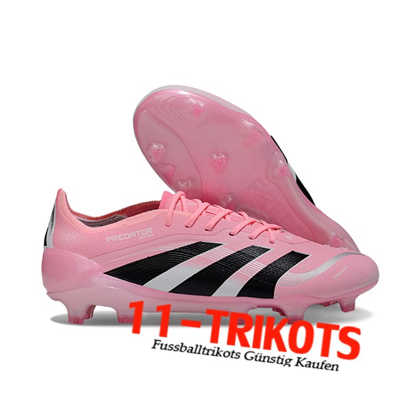 Adidas Fussballschuhe 25 Predator Elite FG Rosa/Schwarz/Weiß