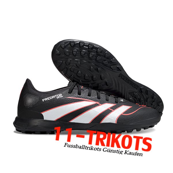 Adidas Fussballschuhe PREDATOR 25 ELITE TF BOOTS Schwarz/Weiß/Rot -02