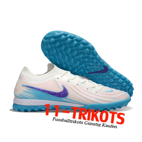Nike Fussballschuhe Phantom GX II EliteTF Weiß/Blau/lila -02