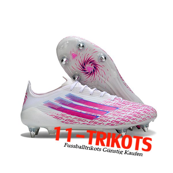 Adidas Fussballschuhe F50 ELITE SG Weiß/Rosa -02