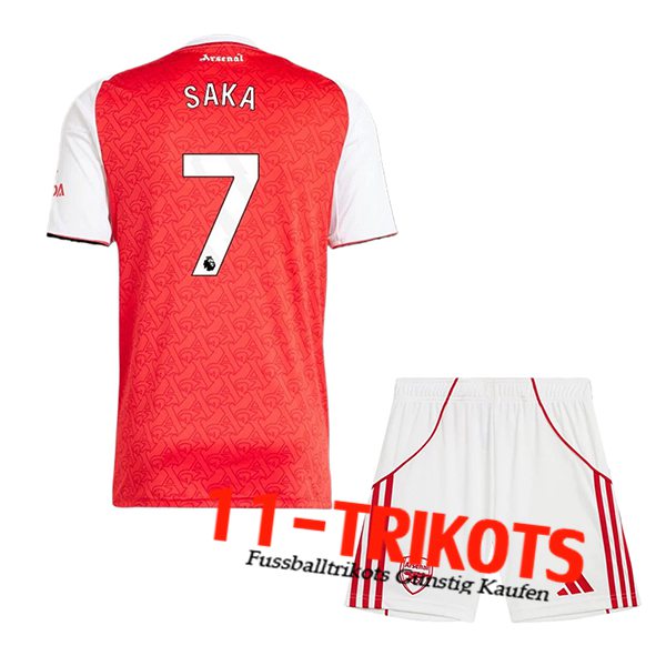 Arsenal (SAKA #7) Kinder 2025/2026 Heimtrikot