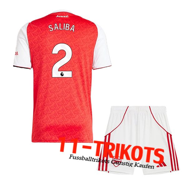 Arsenal (SALIBA #2) Kinder 2025/2026 Heimtrikot