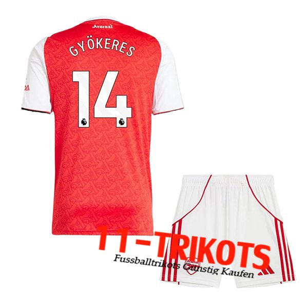 Arsenal (GYÖKERES #14) Kinder 2025/2026 Heimtrikot