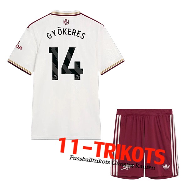 Arsenal (GYÖKERES #14) Kinder 2025/2026 Third Trikot