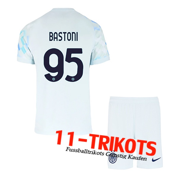 Inter Milan (BASTONI #95) Kinder 2025/2026 Auswärtstrikot