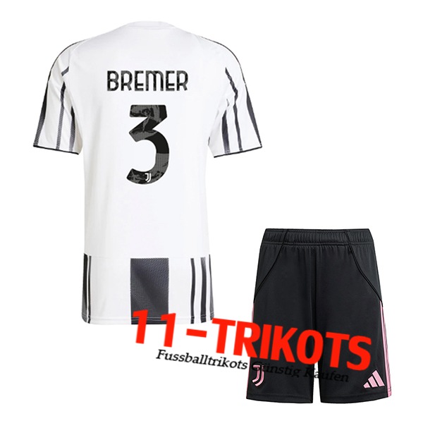 Juventus (BREMER #3) Kinder 2025/2026 Heimtrikot