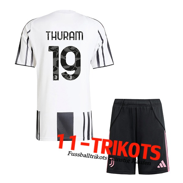 Juventus (THURAM #19) Kinder 2025/2026 Heimtrikot