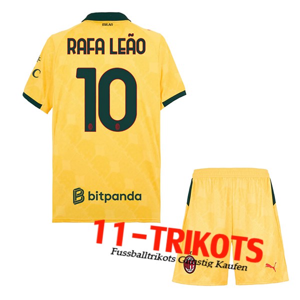 AC Milan (RAFAEL LEÃO #10) Kinder 2025/2026 Third Trikot