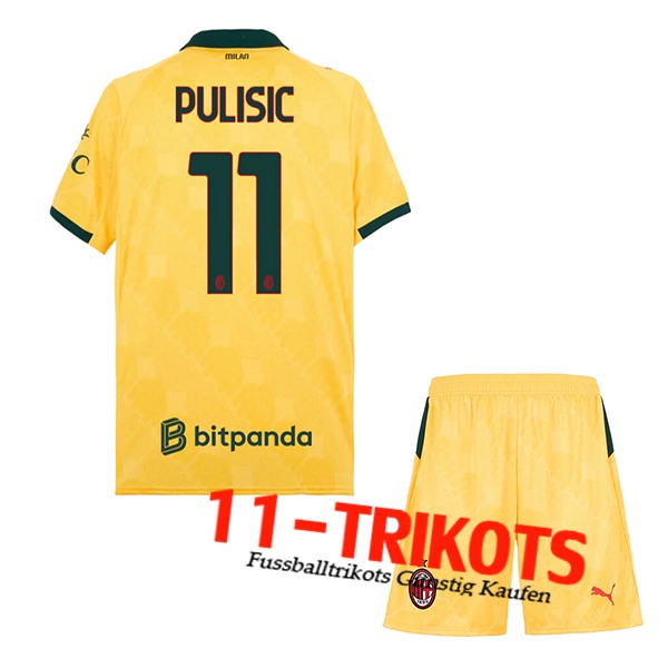 AC Milan (PULISIC #11) Kinder 2025/2026 Third Trikot