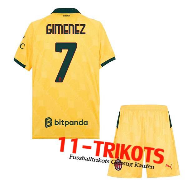 AC Milan (GIMENEZ #7) Kinder 2025/2026 Third Trikot