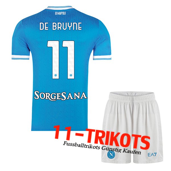 SSC Neapel (DE BRUYNE #11) Kinder 2025/2026 Heimtrikot
